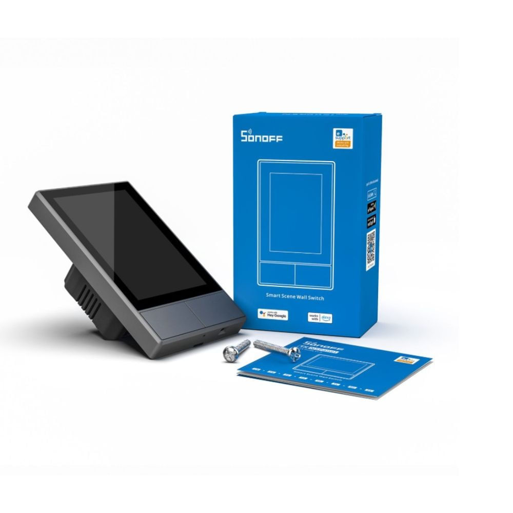 Interruptor Panel Inteligente Sonoff NSPanel Negro 2 Botones