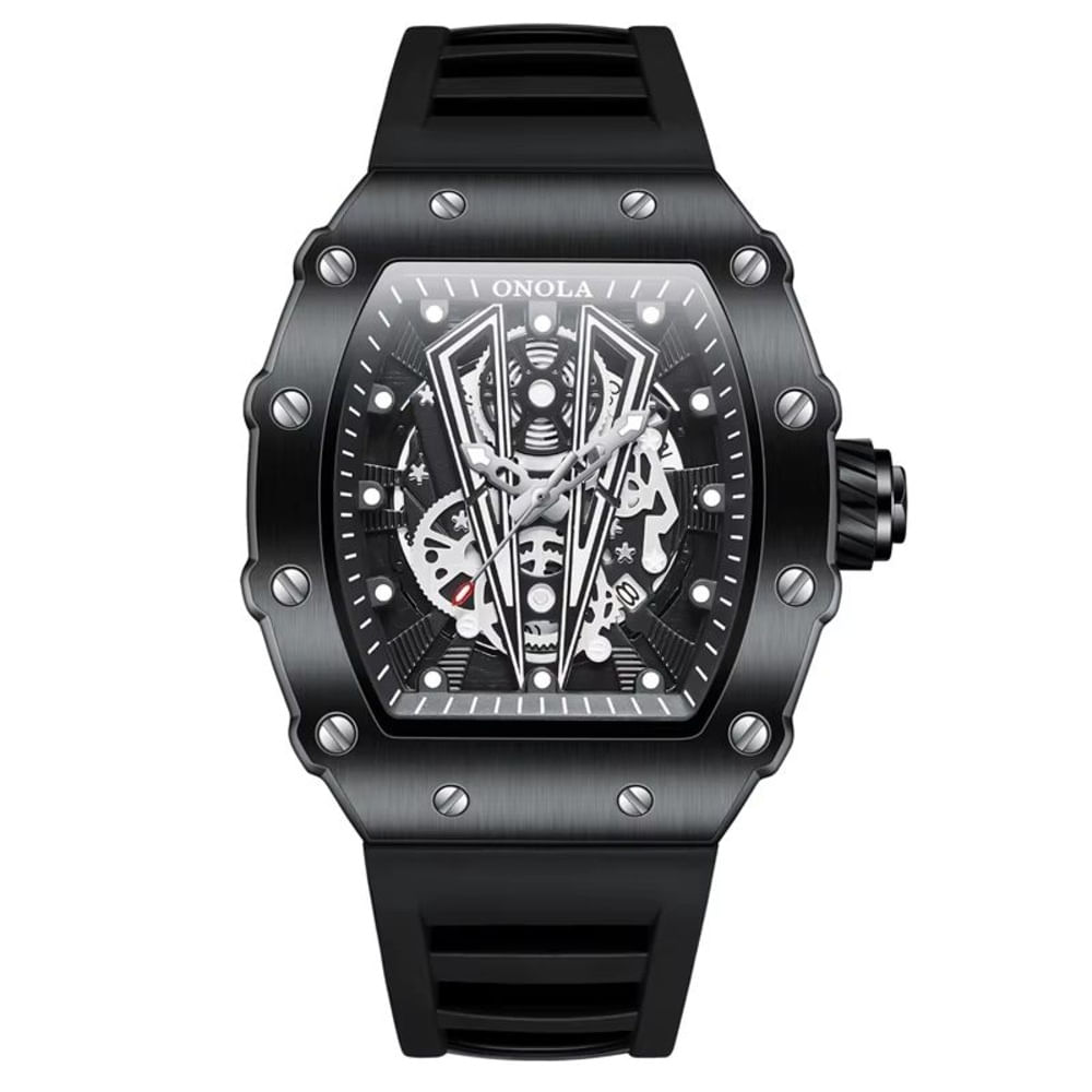 Reloj De Cuarzo Impermeable Onola Luxury negro