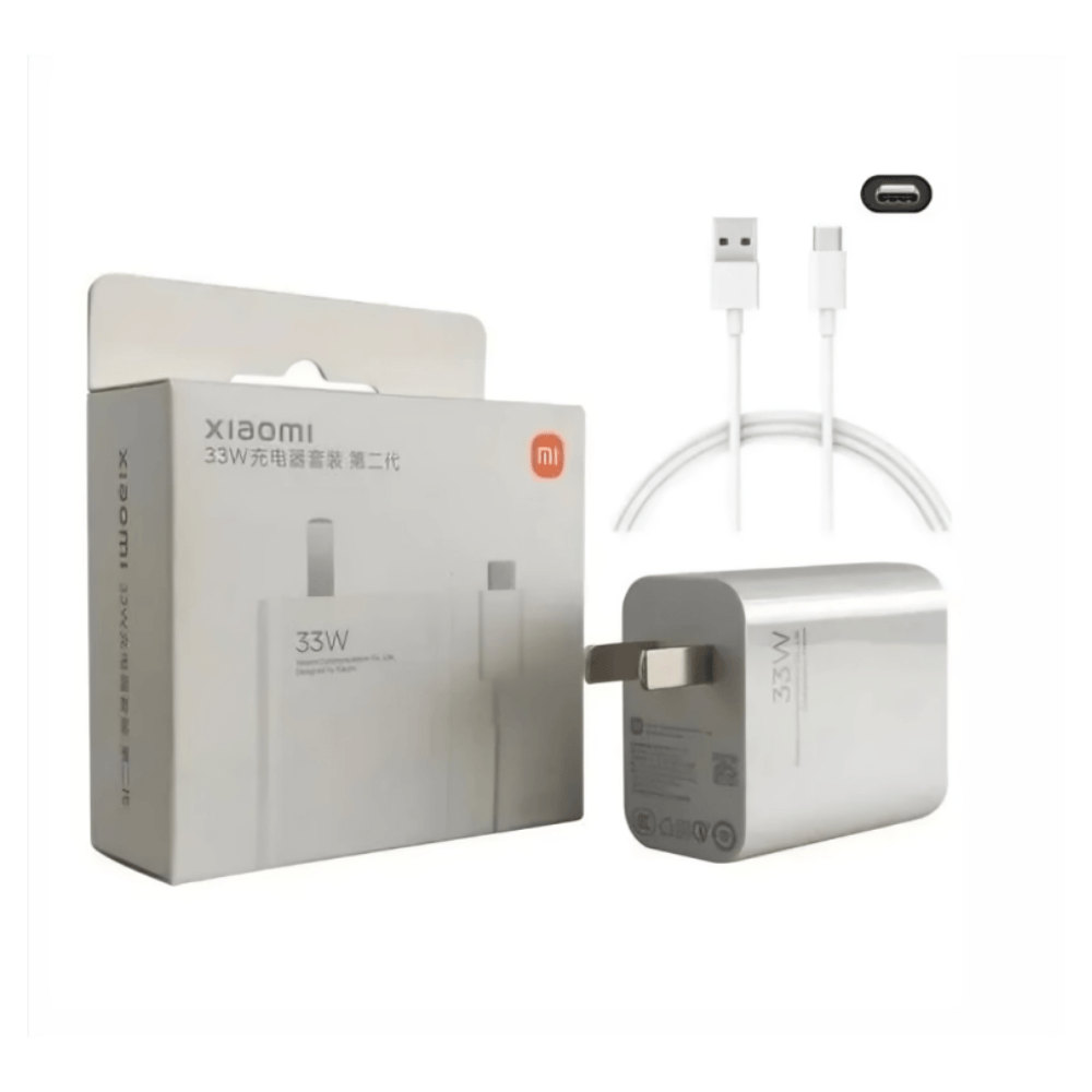 Cargador Xiaomi 33W con Carga Rápida Tipo C