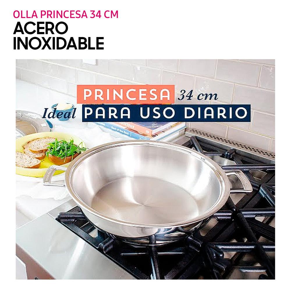 Olla Princesa 34 cm Acero Inoxidable Renaware