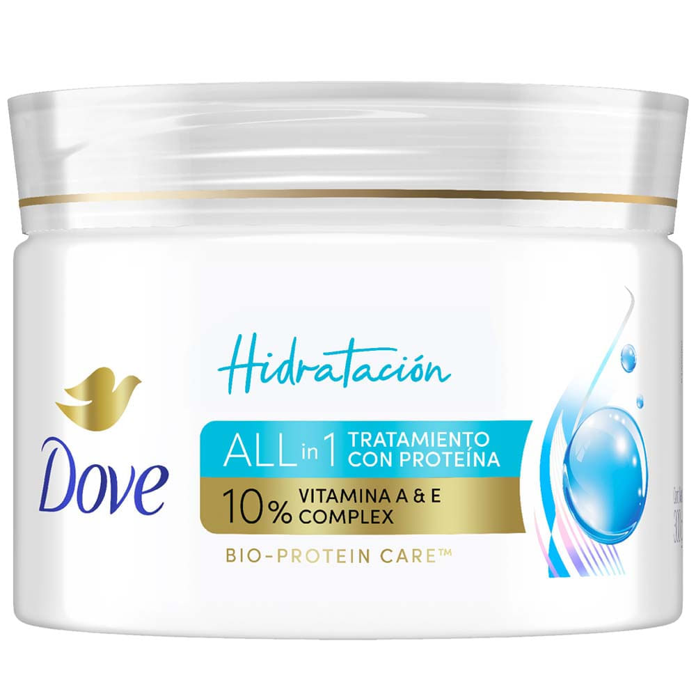 Tratamiento Capilar con Proteína DOVE Hidratación Frasco 300g Tratamiento Capilar con Proteína DOVE Hidratación Frasco 300g