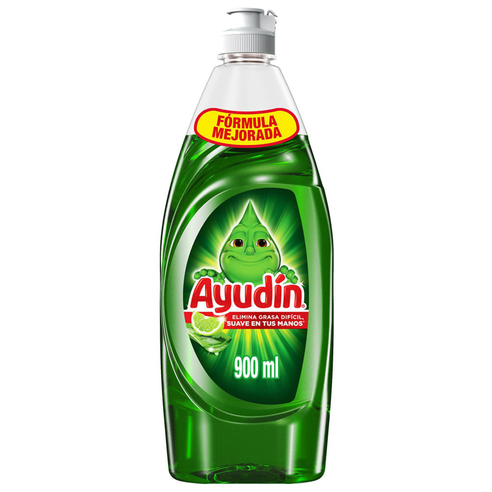 Lavavajilla Líquido AYUDIN Limón y Sábila 900ml