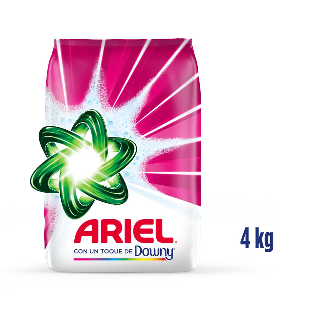 Detergente en Polvo ARIEL para Ropa Blanca y de Color Bolsa 4Kg Detergente en Polvo ARIEL para Ropa Blanca y de Color Bolsa 4Kg