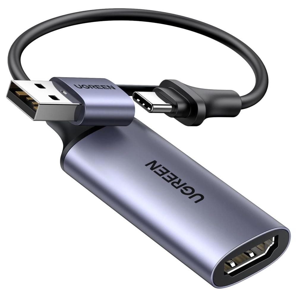 Ugreen Tarjeta de Captura Full HD 1080P 4K HDMI USB-C CM489 - 40189