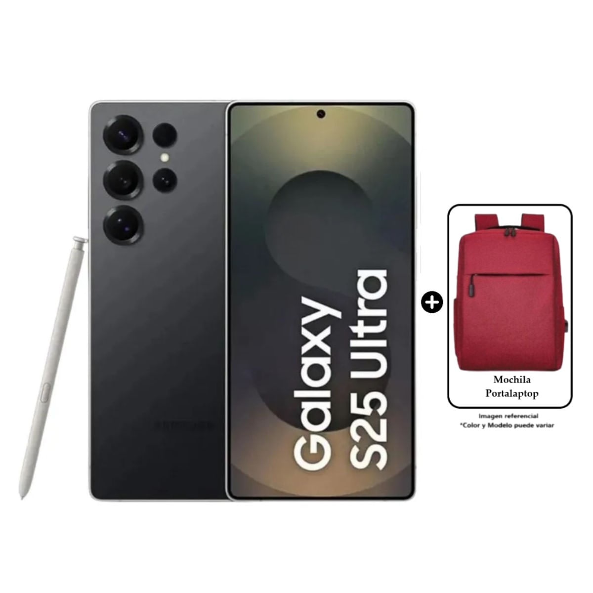 Samsung Galaxy S25 Ultra 512gb 12GB 200mp 6.9'' Titanium Black más Mochila Aleatoria
