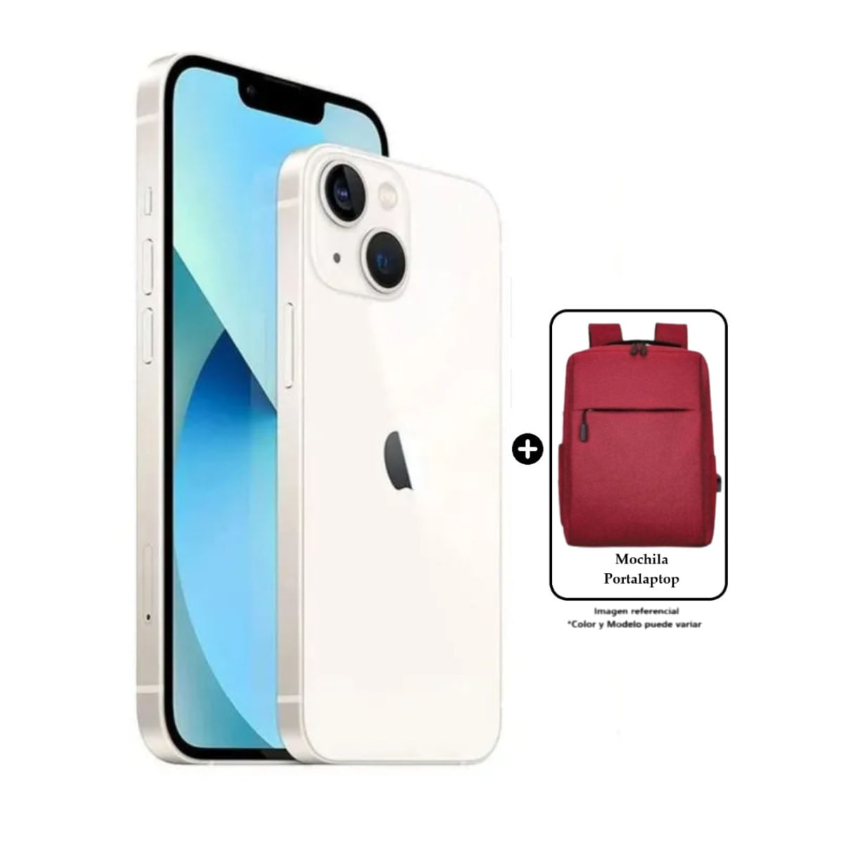 Apple iPhone 13 128GB - Blanco 5G más Mochila Aleatoria