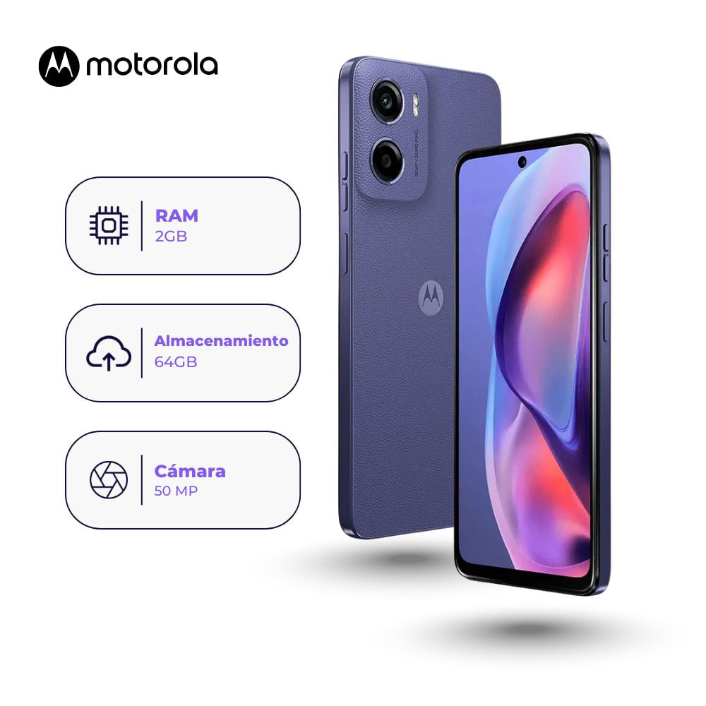 Motorola Moto E15 64GB 2GB Ram Color Morado