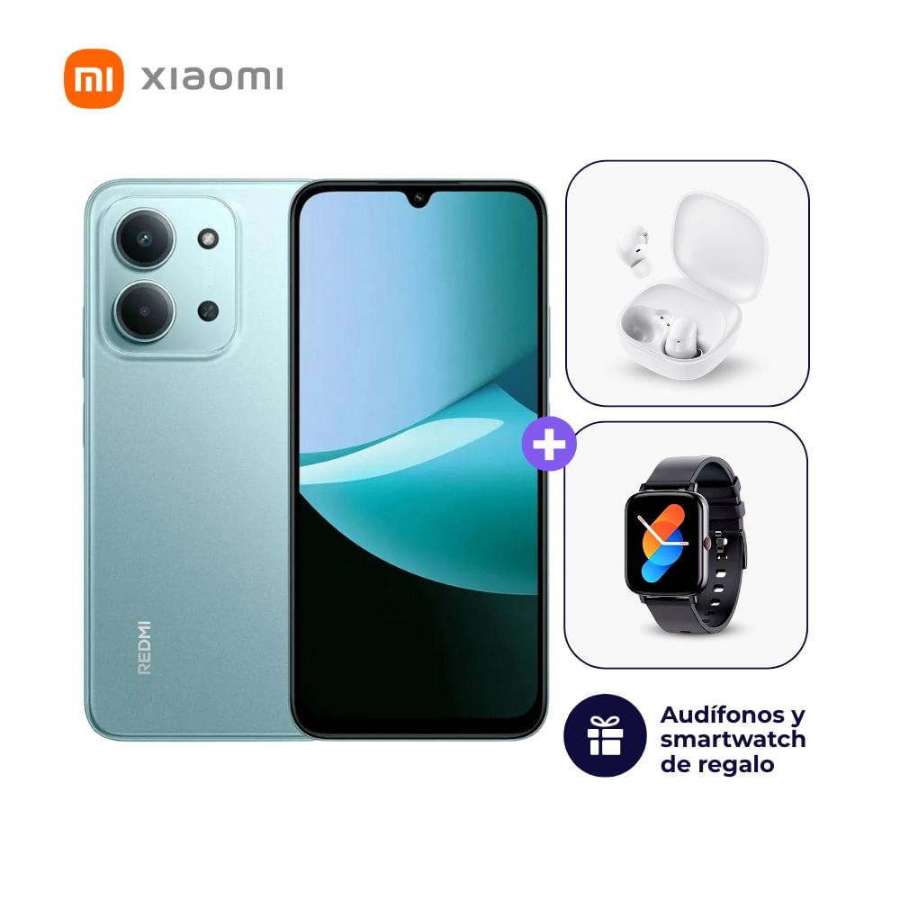 Xiaomi Redmi 15C 256GB 8GB Ram Color Verde + Smartwatch + Audifonos