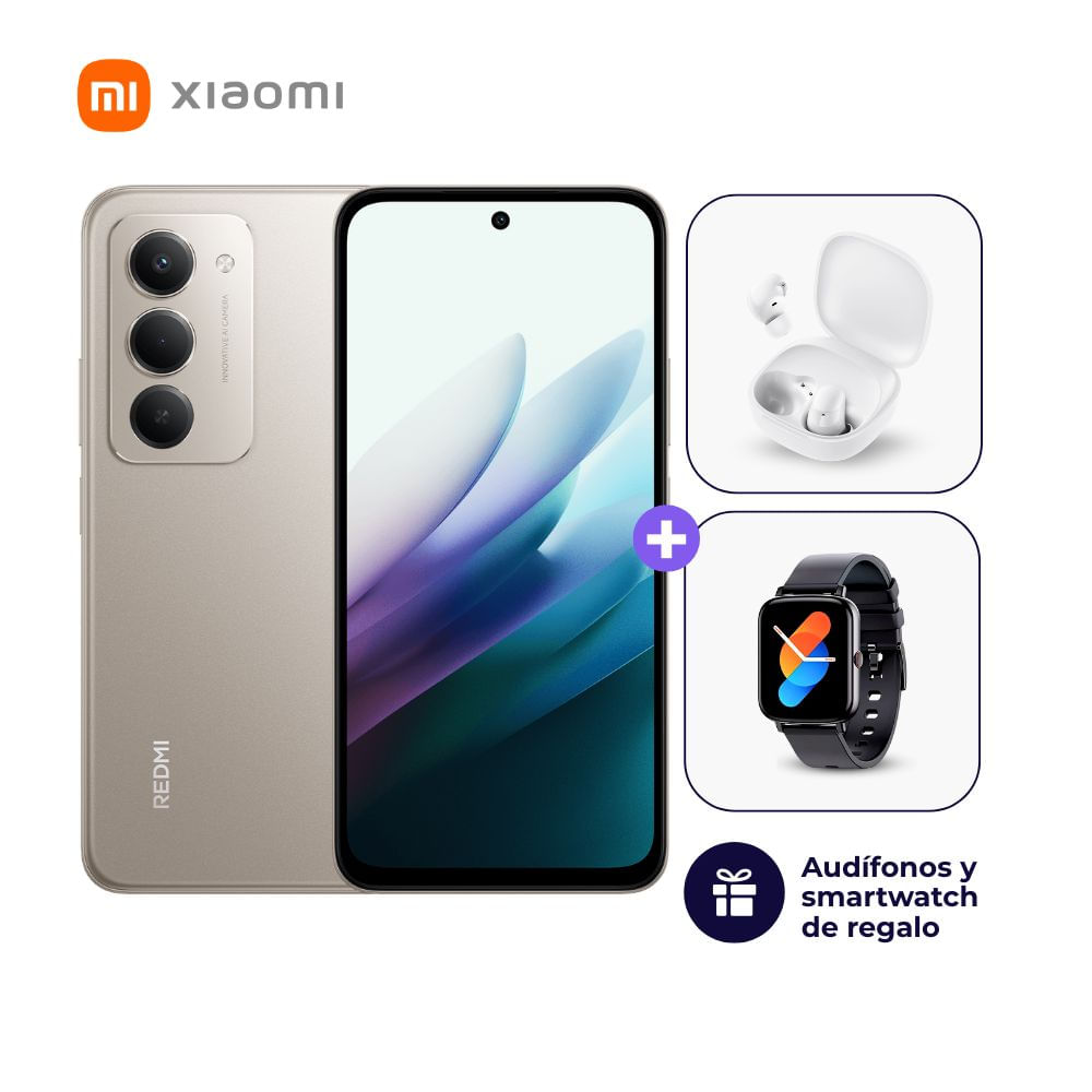 Xiaomi Redmi 15 128GB 6GB Ram Color Gris + Smartwatch + Audifonos