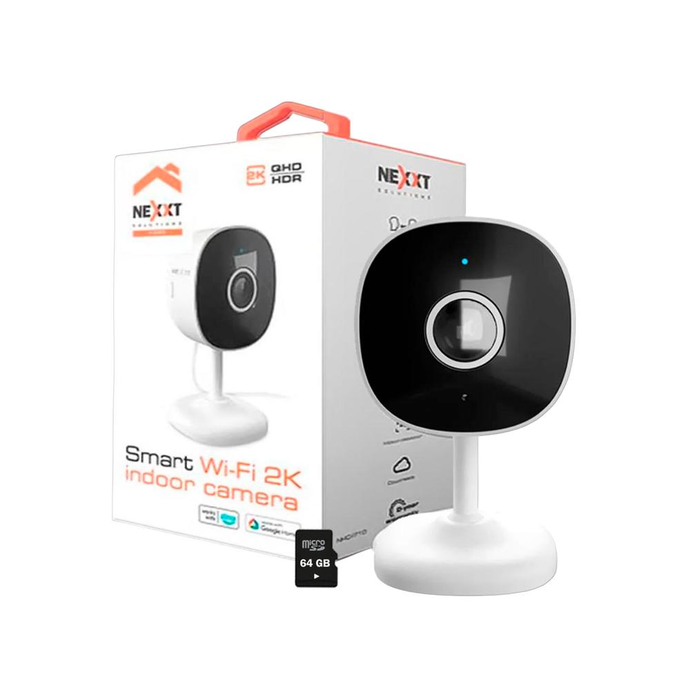 Cámara Vigilancia NHC-I710 2K Nexxt Audio Bidireccional Deteccion movimiento SD 64GB