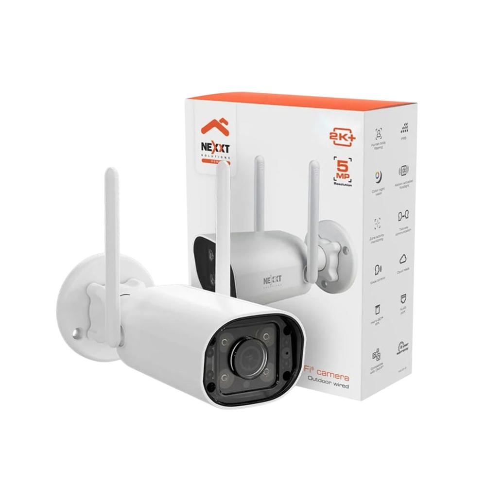 Cámara Vigilancia NHC-OF10 5MP Nexxt Visión Nocturna Audio Doble vía Sirena 90dB