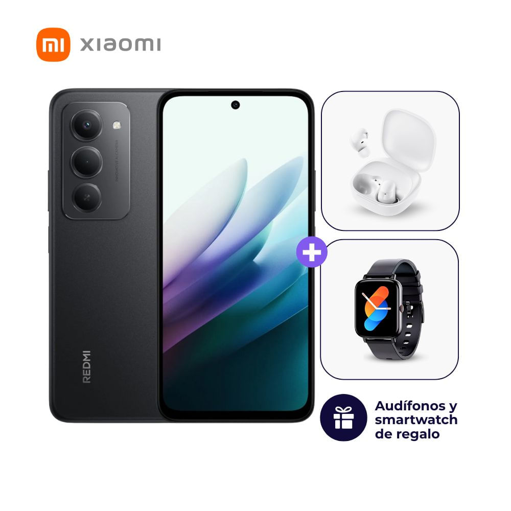 Xiaomi Redmi 15 256GB 8GB Ram Color Negro + Smartwatch + Audifonos