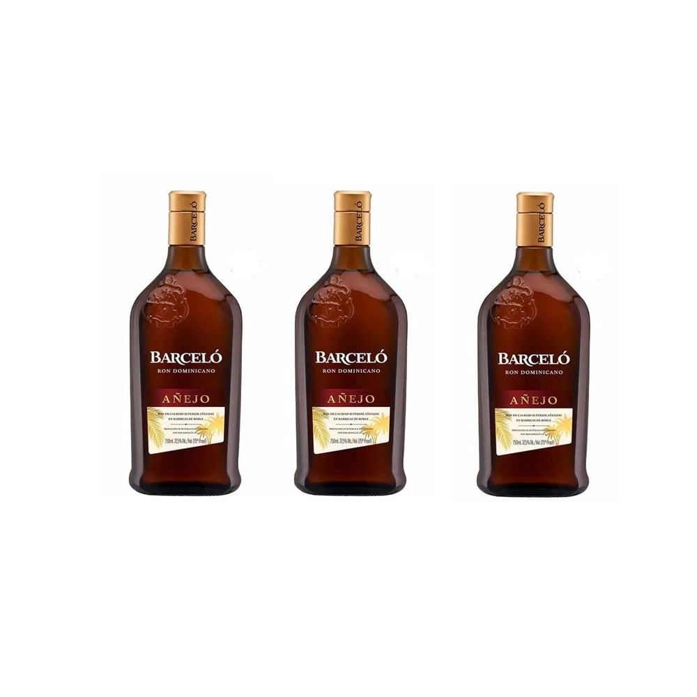 Ron BARCELÓ Añejo Botella 750ml X 03 Unidades