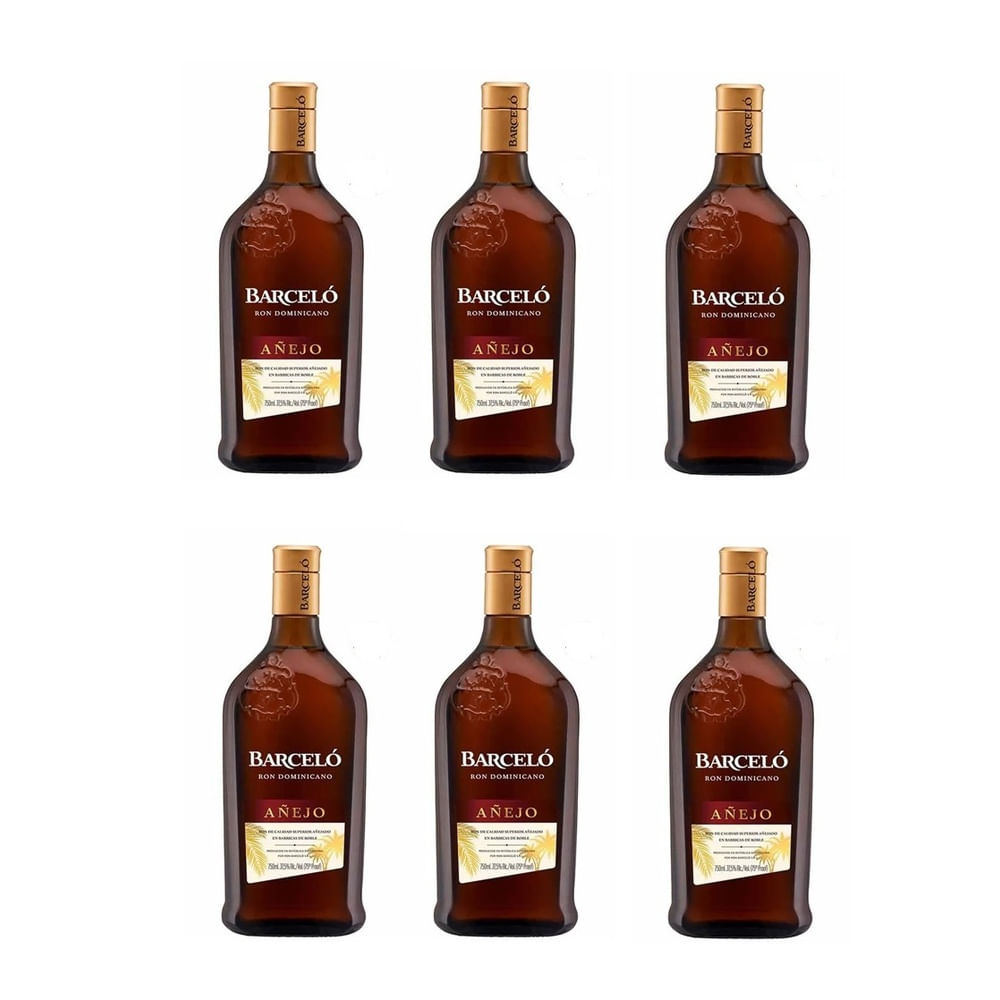Ron BARCELÓ Añejo Botella 750ml X 06 Unidades