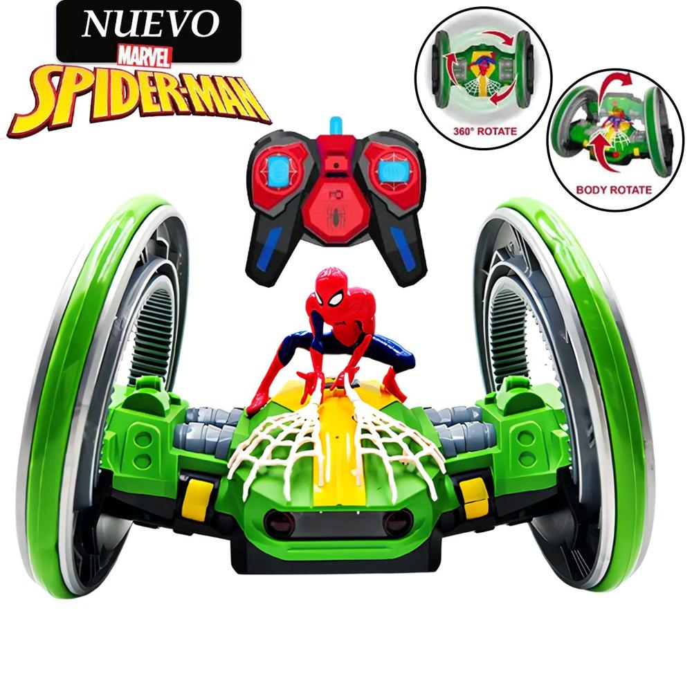 Juguete Carro Teledirigido de SPIDER-MAN Acrobático con Control MM60601 Juguete Carro Teledirigido de SPIDER-MAN Acrobático con Control MM60601