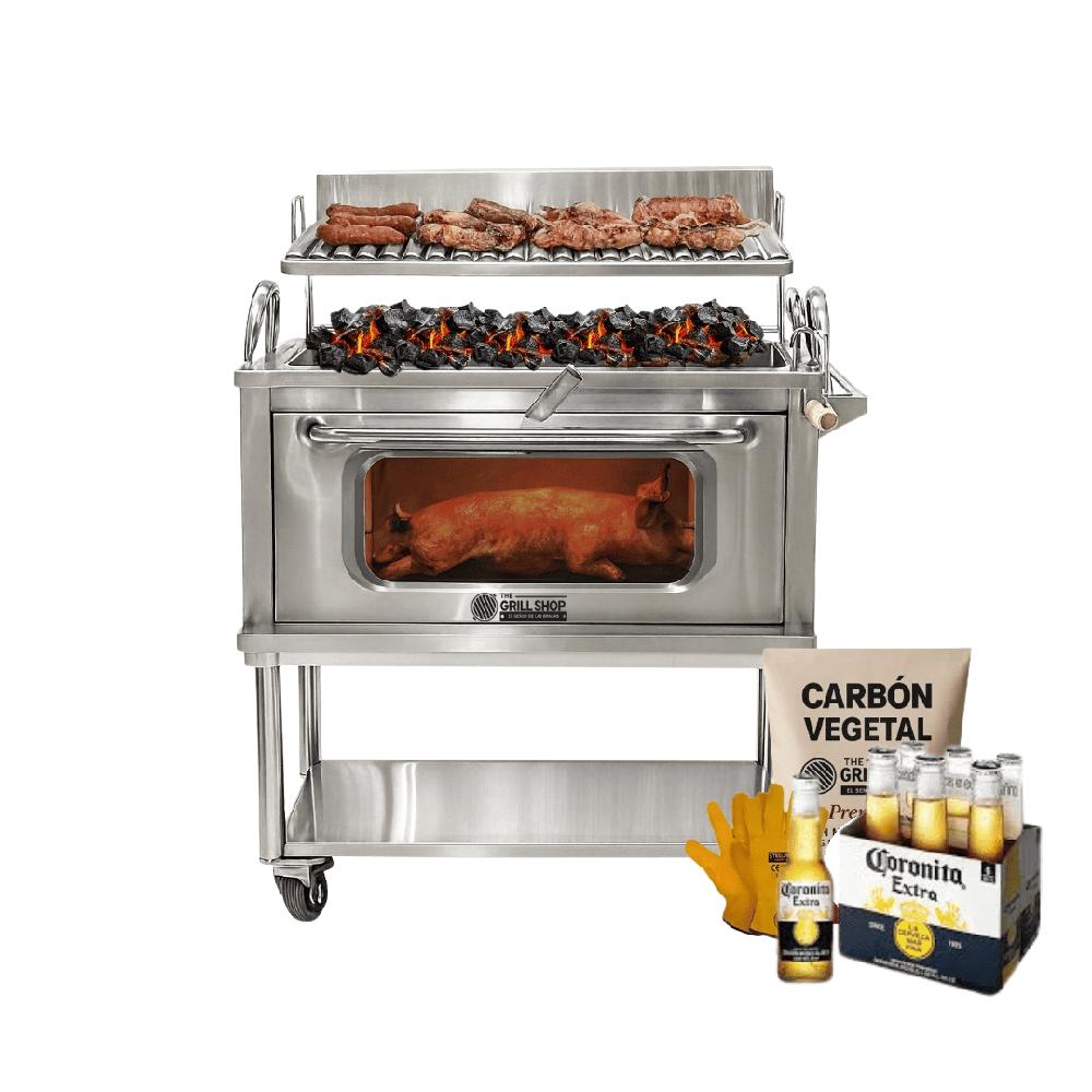Caja China Grande Horno Parrillero Premium Inox -