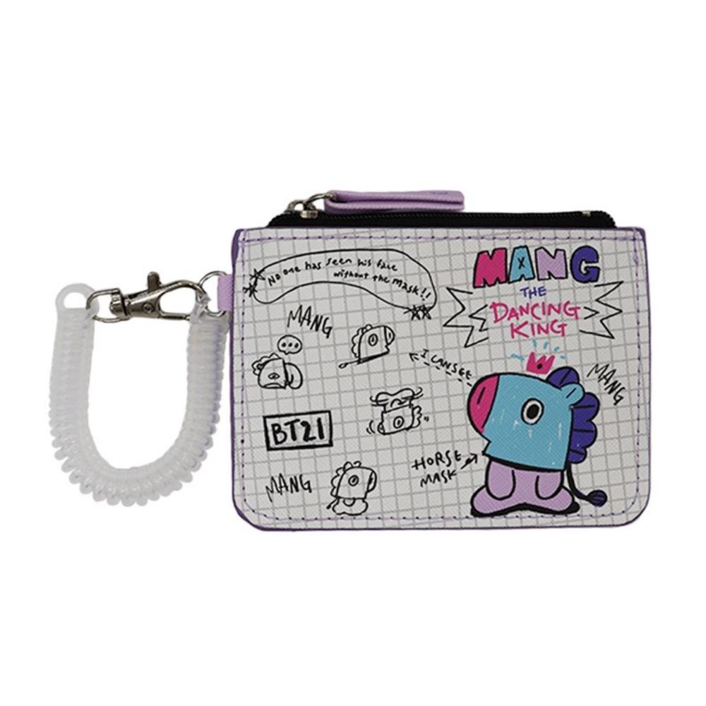Tarjetero BT21 Mang Line Friends Diseño KPop Kawaii 12x8.5 cm