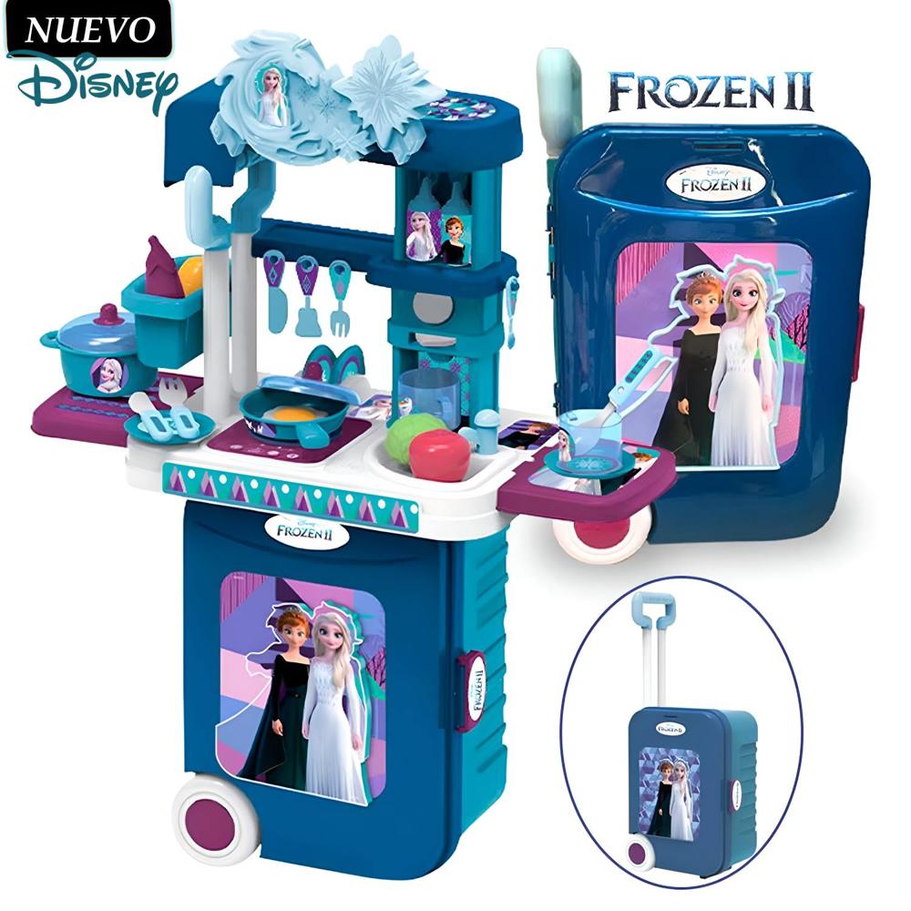 Juguete Set De Cocina y Maleta 3 En 1 Frozen II EODS008-951M Juguete Set De Cocina y Maleta 3 En 1 Frozen II EODS008-951M