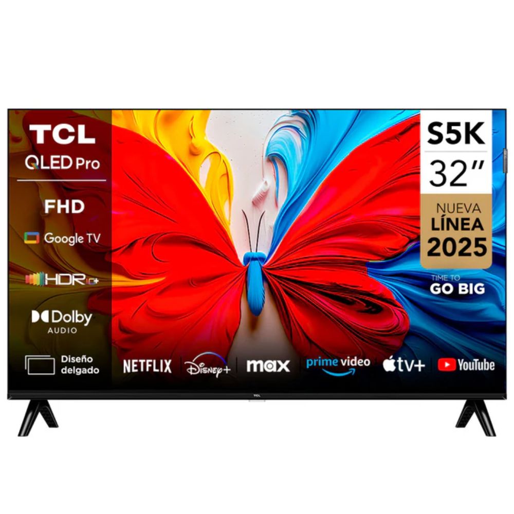 TELEVISOR TCL QLED 32 FHD SMART TV 32S5K- 2025 TELEVISOR TCL QLED 32 FHD SMART TV 32S5K- 2025
