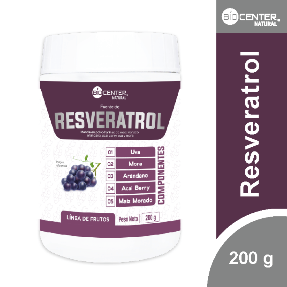 Fuente de Resveratrol Biocenter Natural x 200 g