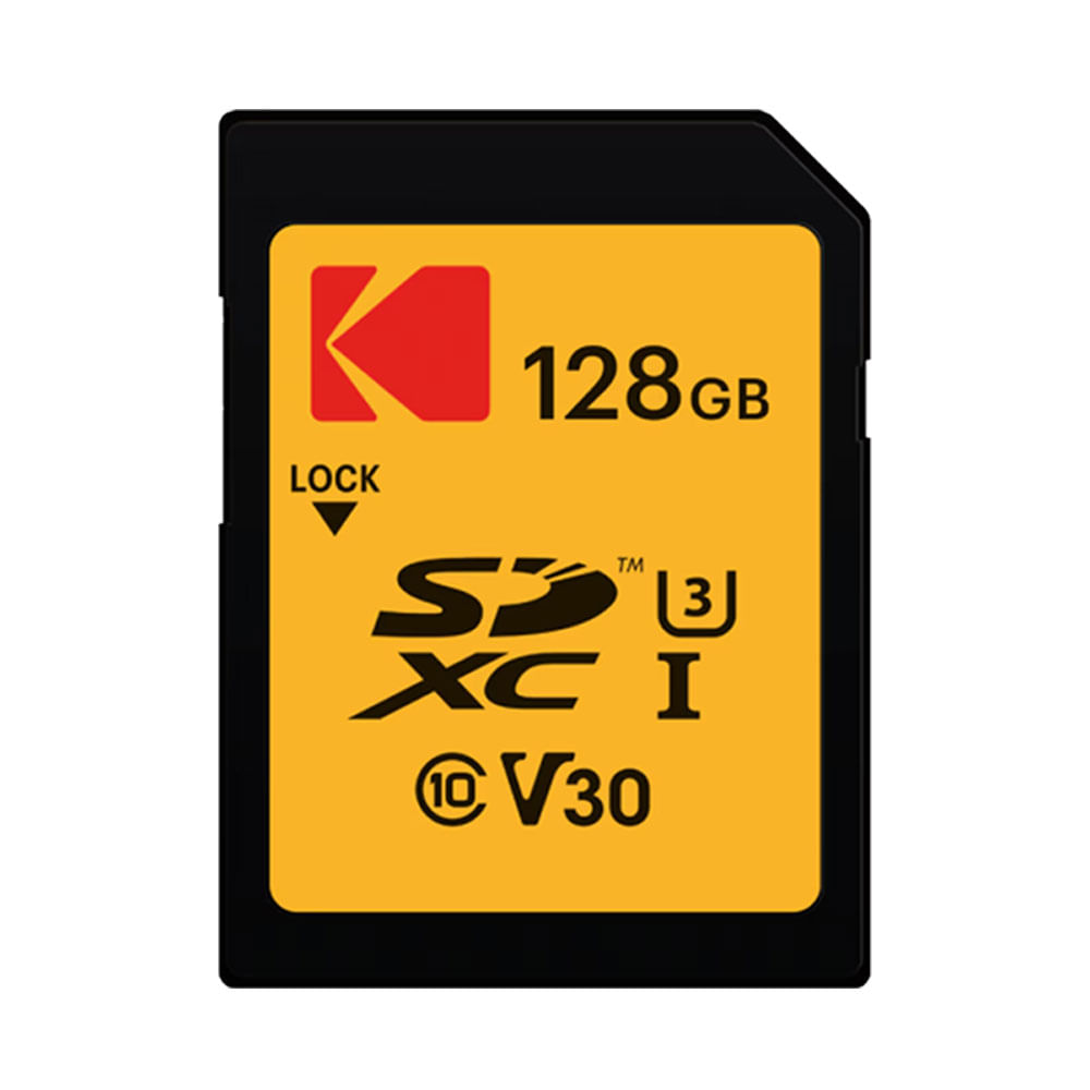 Memoria SD Kodak 128GB - R100mb W85mb UHS-I U3 V30 SDXC