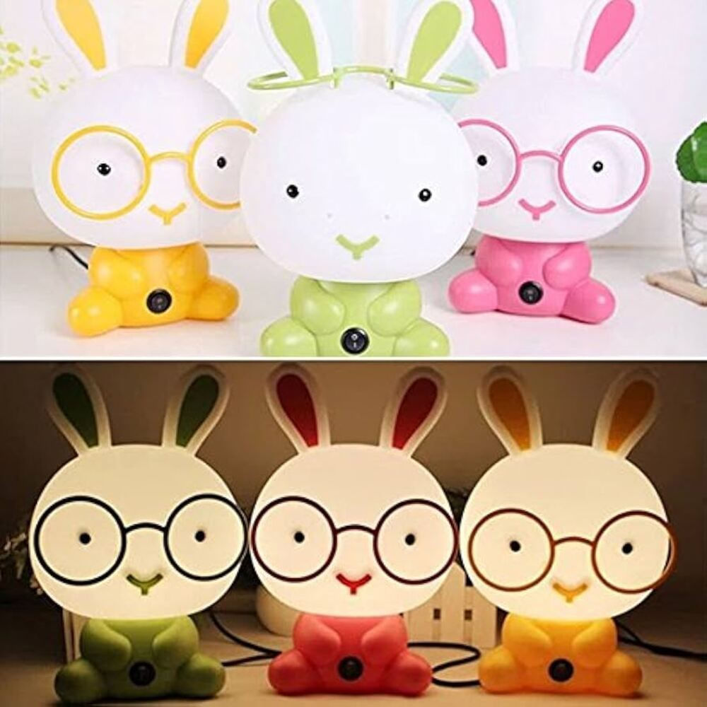 Lámpara Nocturna LED Conejito Smart con Gafas