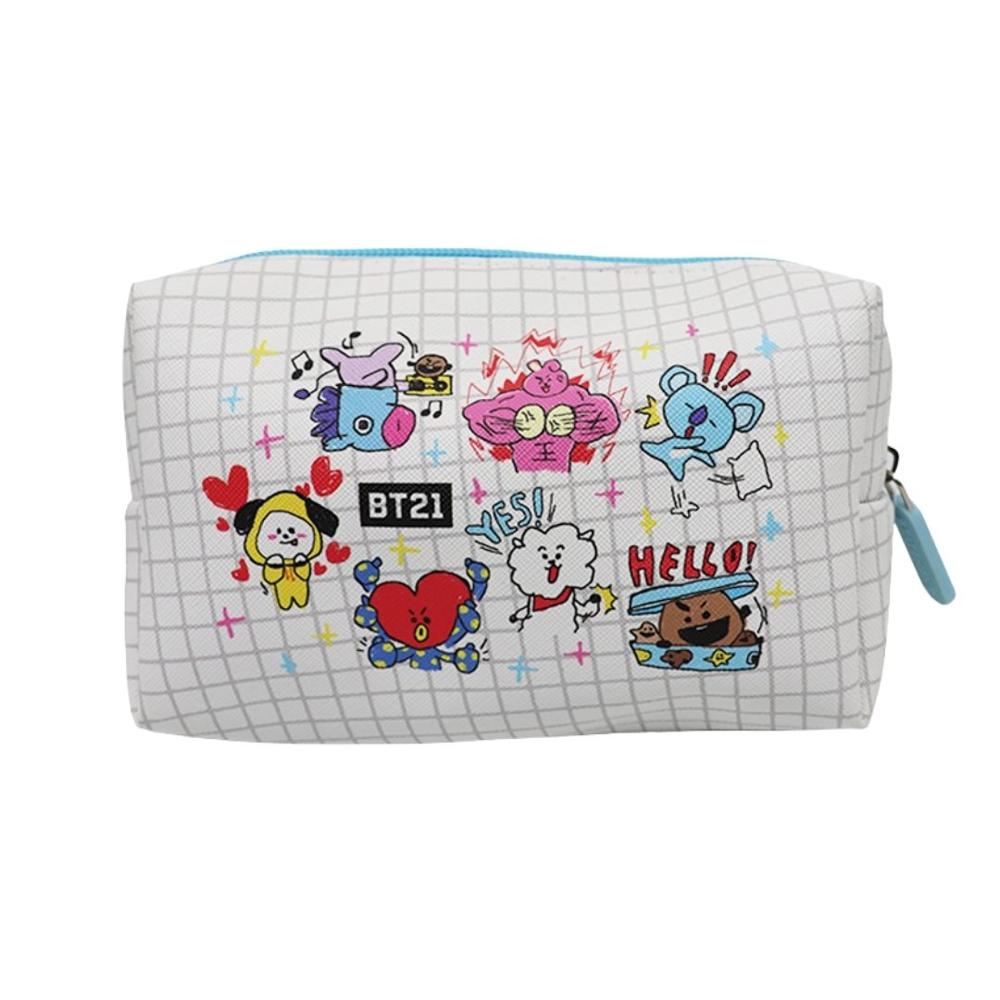Neceser Multiuso BT21 Grande Personajes Completos KPop Kawaii 16.5x10x5 cm