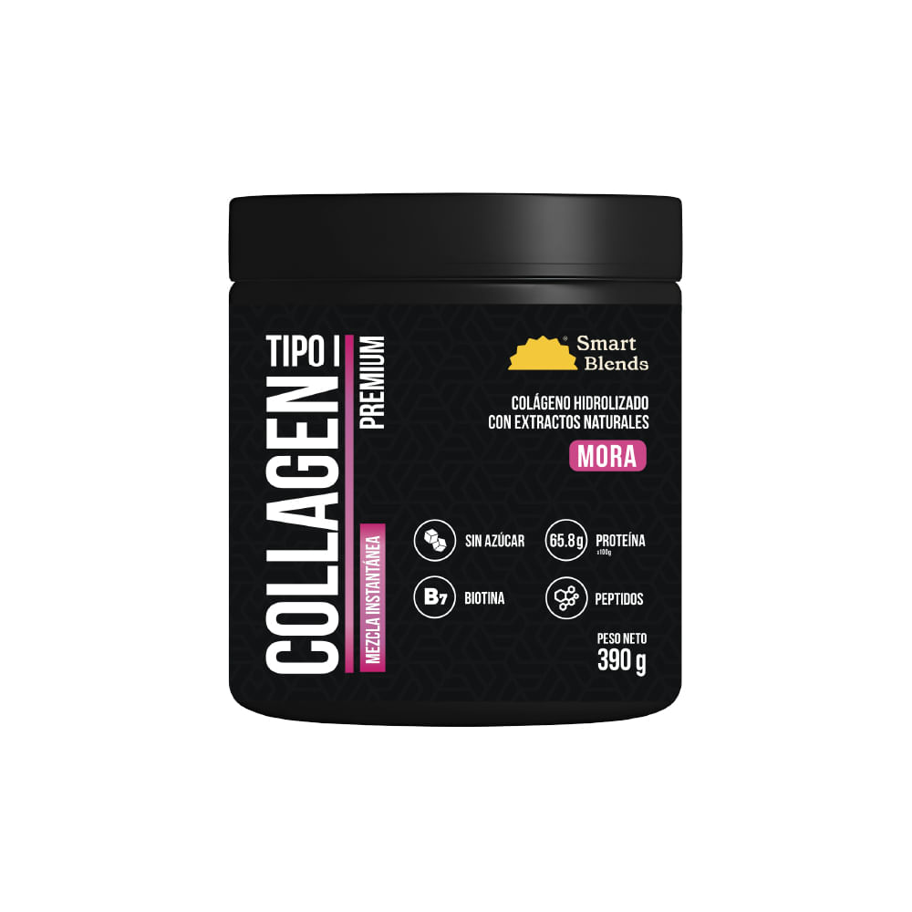 Colágeno Premium Tipo 1 Mora Smart Blends 390g