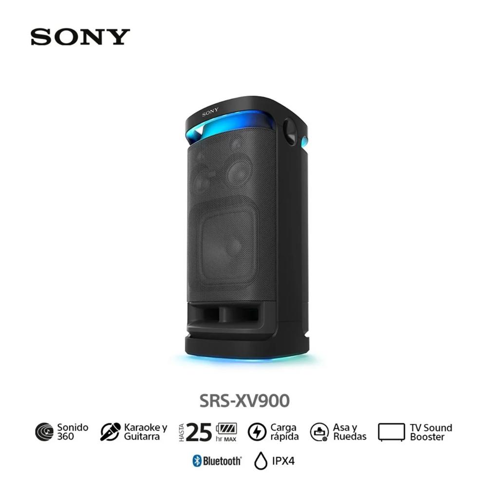 Sony Parlante Bluetooth SRS-XV900 para Fiestas con Mega Bass - Negro