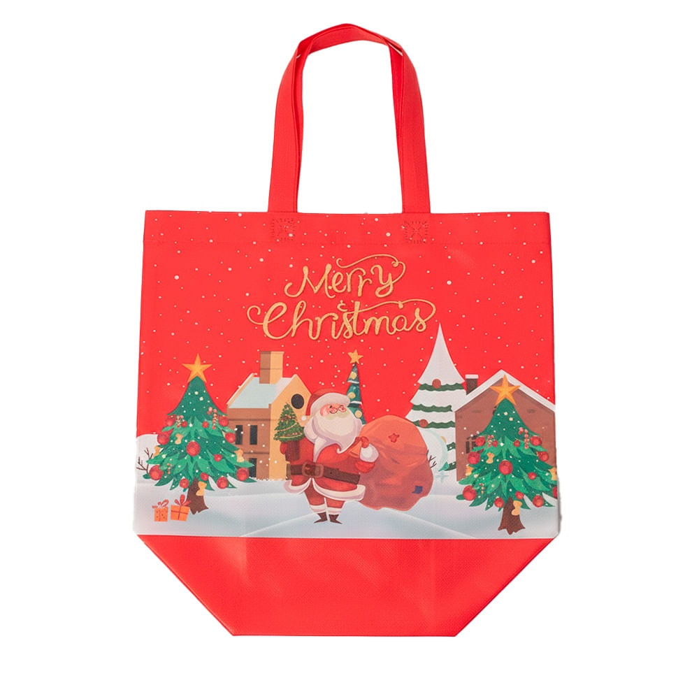 SETX12 BOLSAS NAVIDAD PVC SURTIDO 30CM