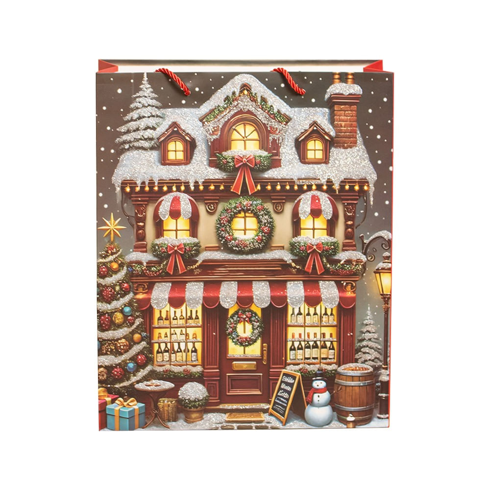 SETX6 BOLSAS NAVIDEÑAS 30CM SURTIDOS