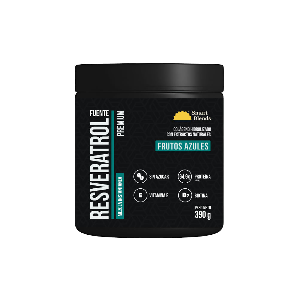 Resveratrol Premium Frutos Azules Smart Blends 390g