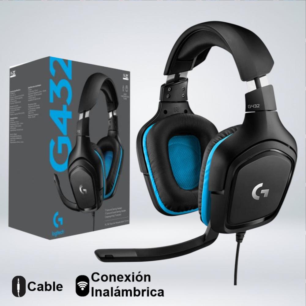 AUDIFONO GAMER LOGITECH G432 SONIDO SURROUND MULTIPLATAFORMA