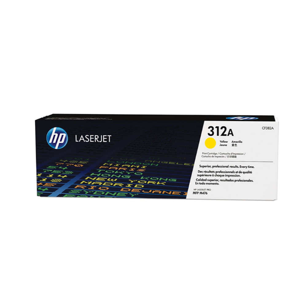 Tóner HP CF382A Amarillo 27K para LaserJet M476  Imprime con calidad y precisión