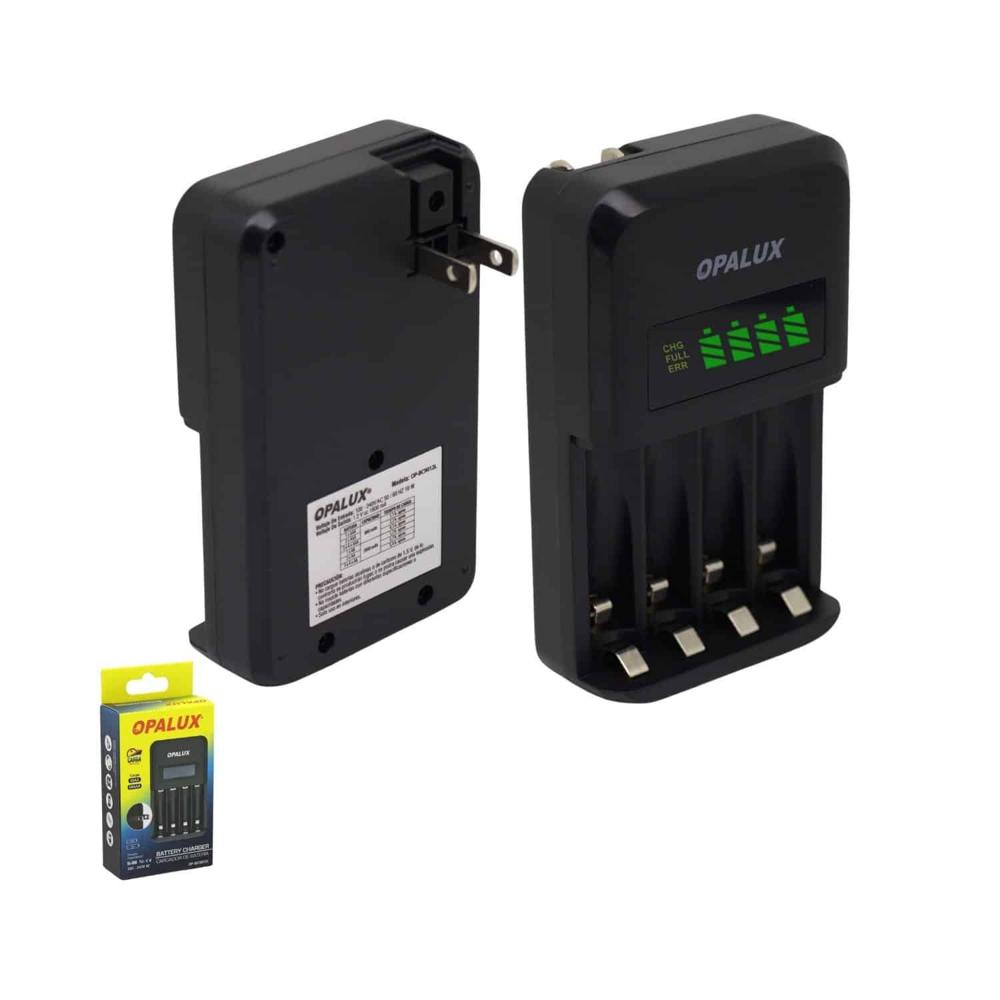 Cargador de Baterías AA AAA con Display LCD OP-BC9012L OPALUX