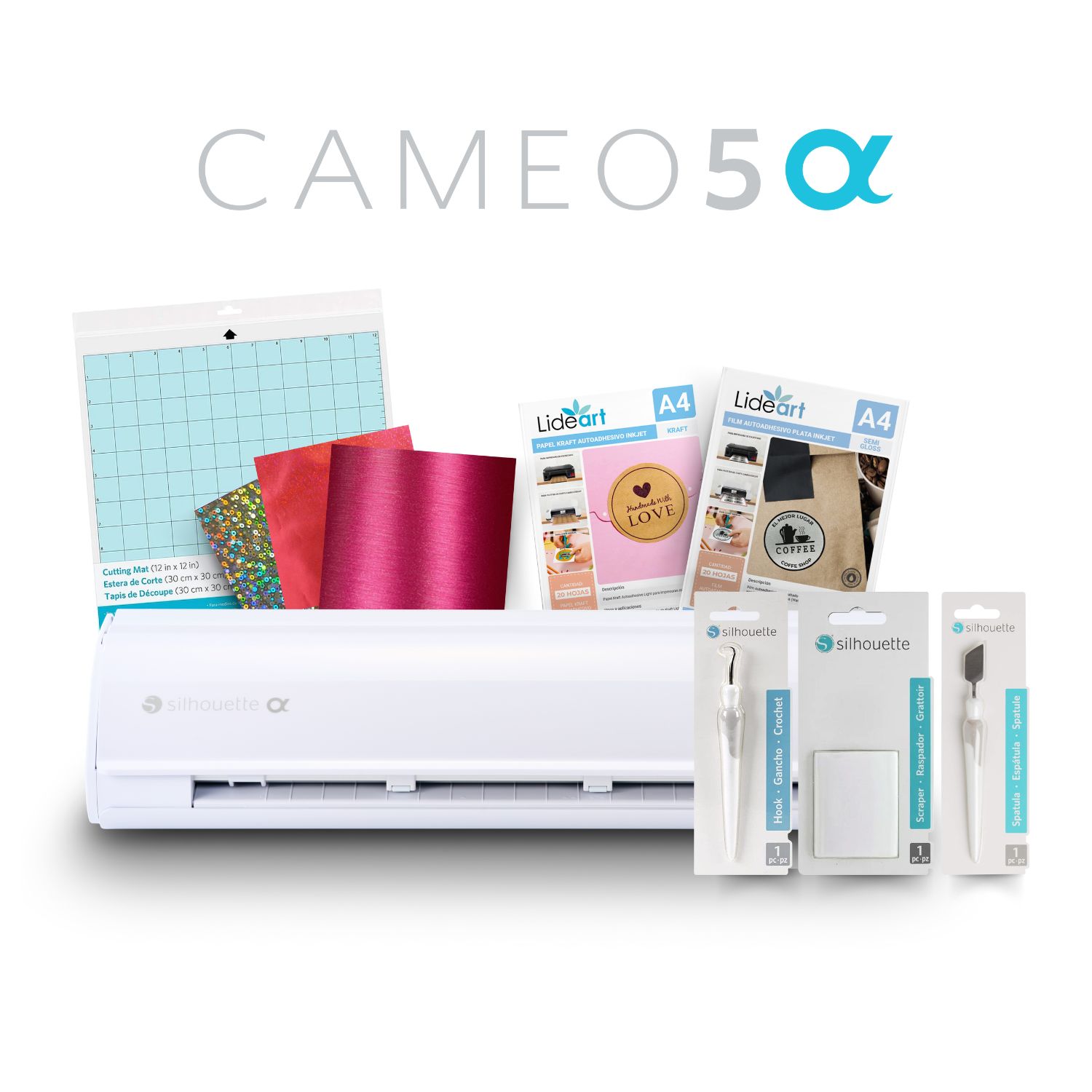 Kit Completo Emprende Silhouette Cameo 5 Blanca