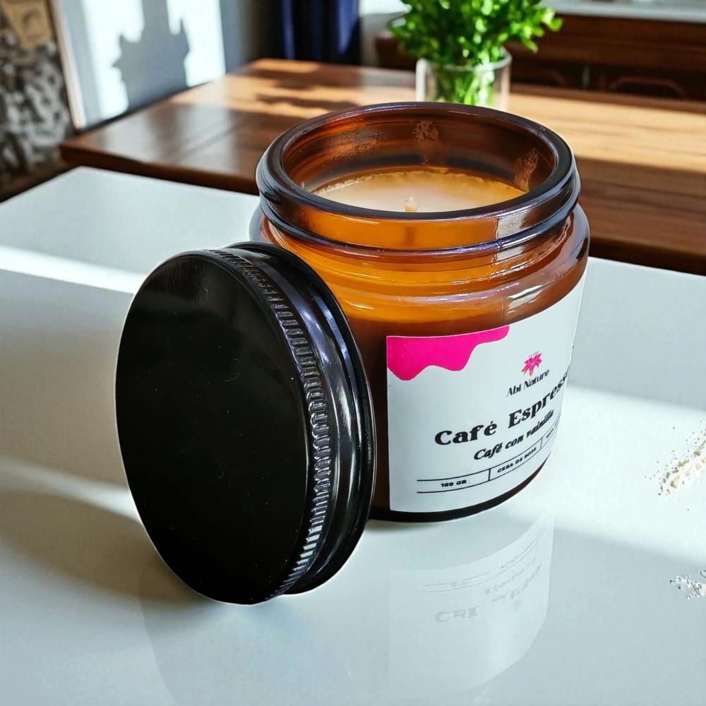 VELA AROMATICA DE CERA DE SOJA CAFE EXPRESSO 100 GR