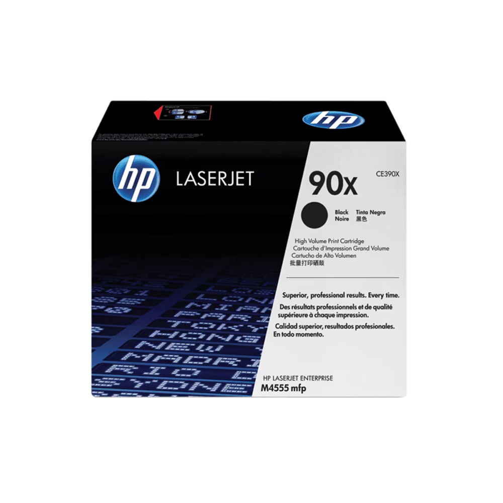 Toner HP CE390X para Láser Jet 4555 Negro 24000 Páginas para Oficina