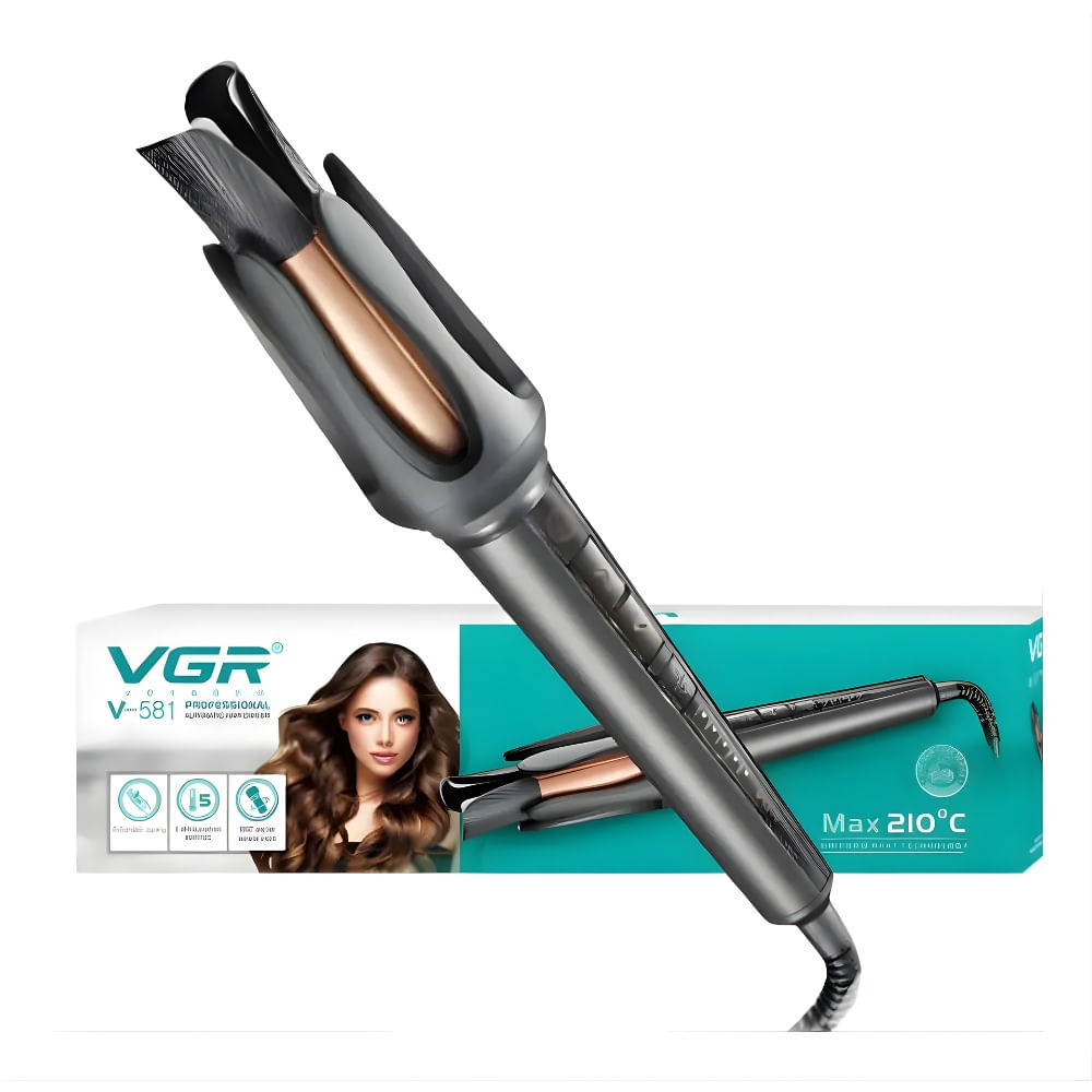 Ondulador Automático Inteligente Vgr Negro - 5 Temperaturas