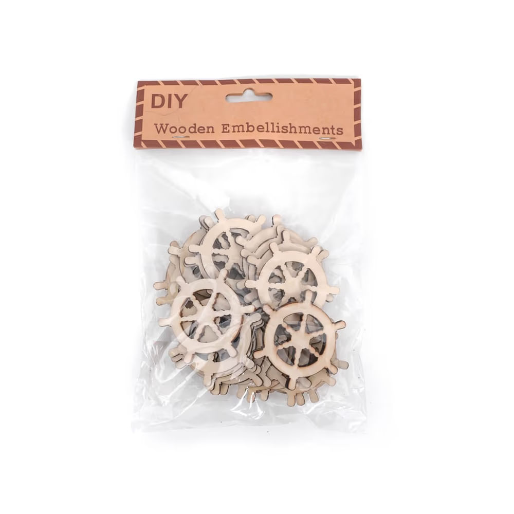 VERANO - Adorno de mdf set de 24 pzs modelo N2