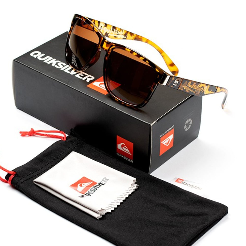 lentes de sol quiksilver marron unisex 51mm