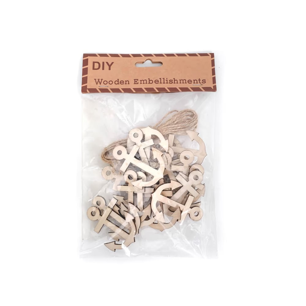 VERANO - Adorno de mdf set de 24 pzs modelo N1