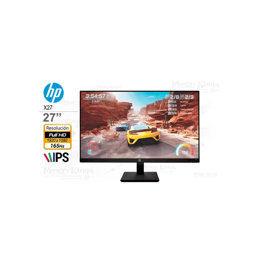 Monitor HP Gaming X27 de 27 FHD 165Hz y 1ms Experiencia de juego inmersiva y rápida