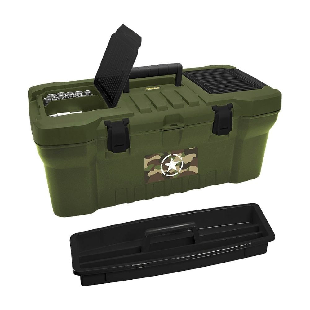 Caja de herramientas Rimax Militar Verde
