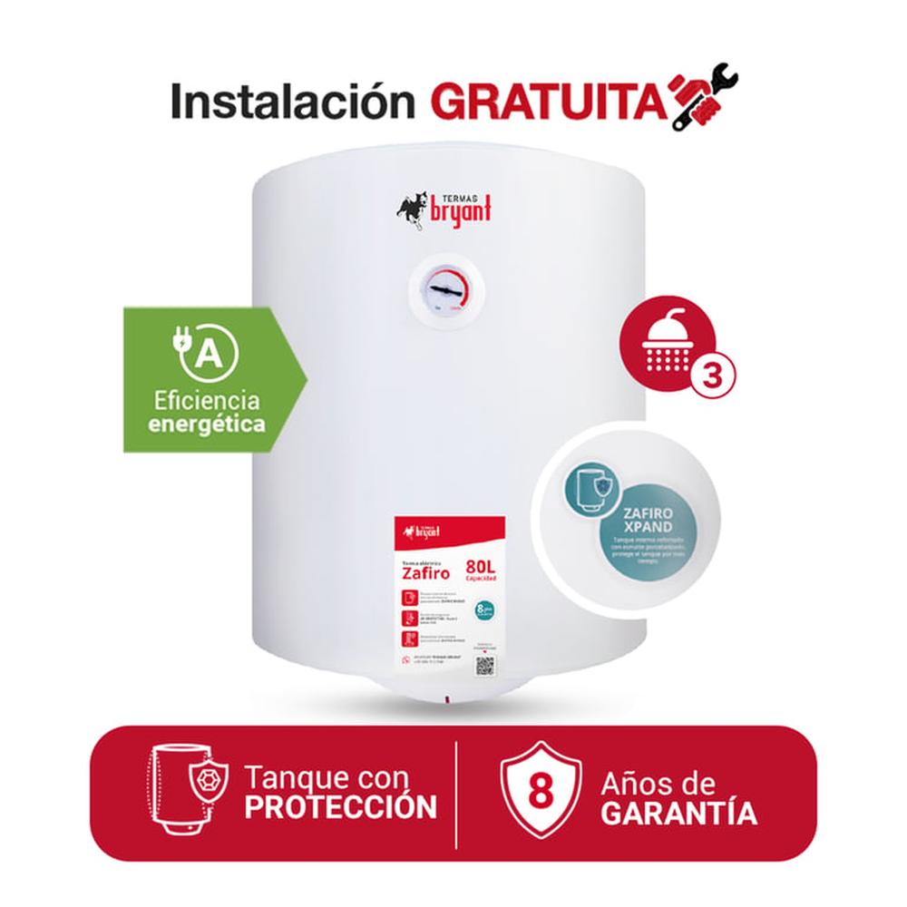 TERMA ELÉCTRICA 80 L BRYANT ZAFIRO