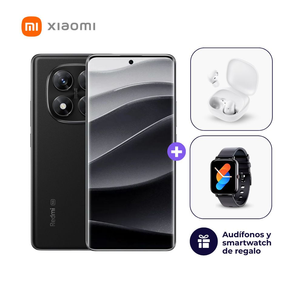 Xiaomi Redmi Note 14 Pro 5G 256GB 8GB Negro medianoche - Smartwatch y Audífonos
