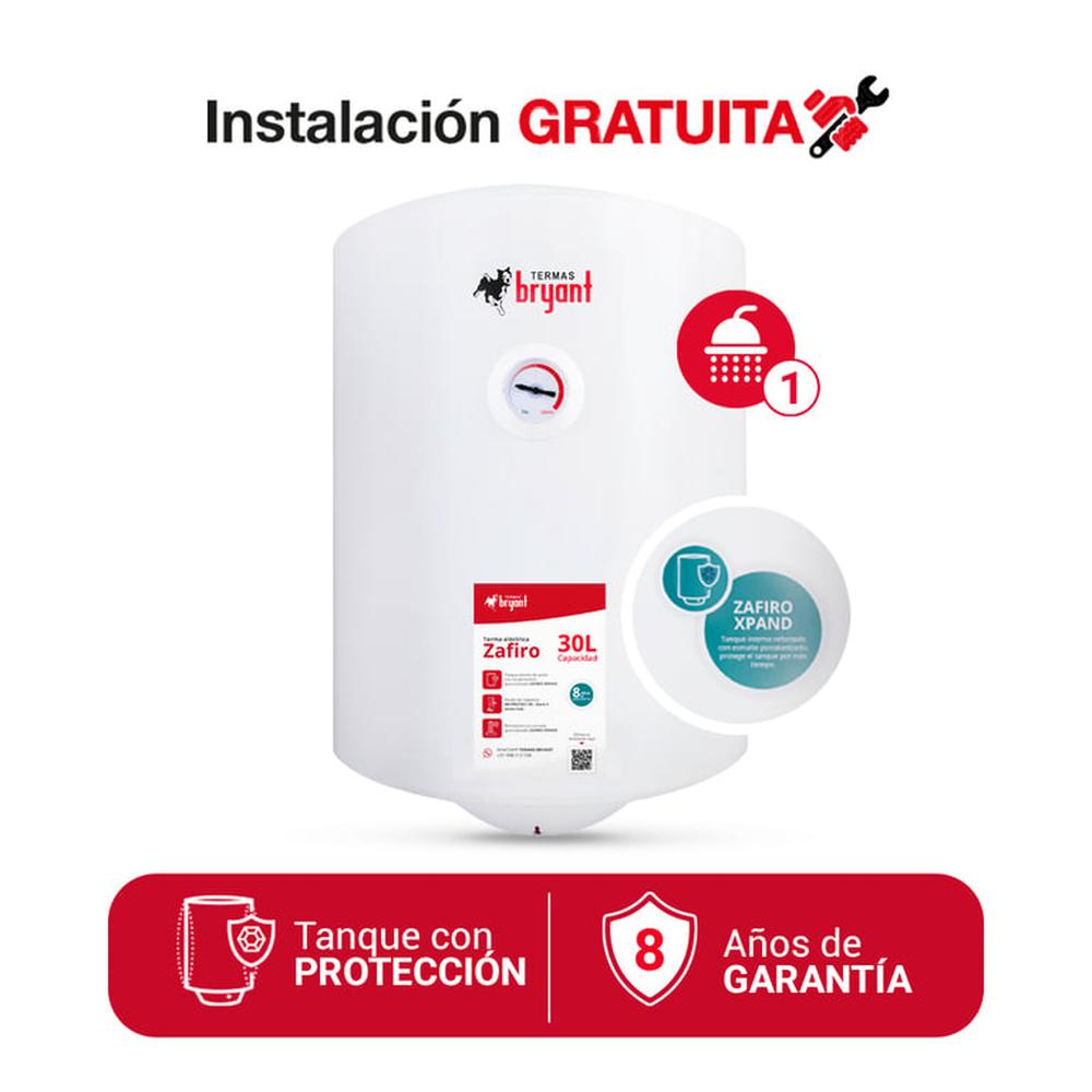 TERMA ELÉCTRICA 30 L BRYANT ZAFIRO