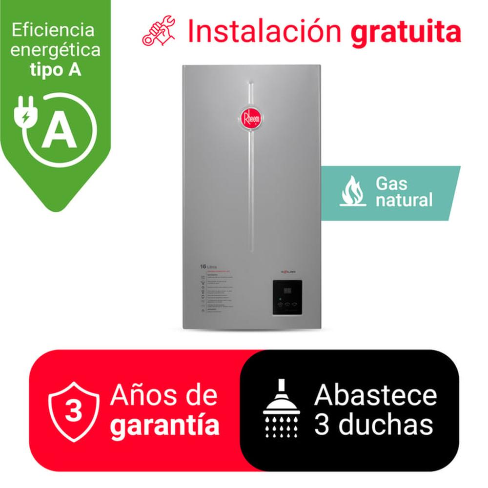 TERMA A GAS 16 L GN RHEEM TIRO NATURAL