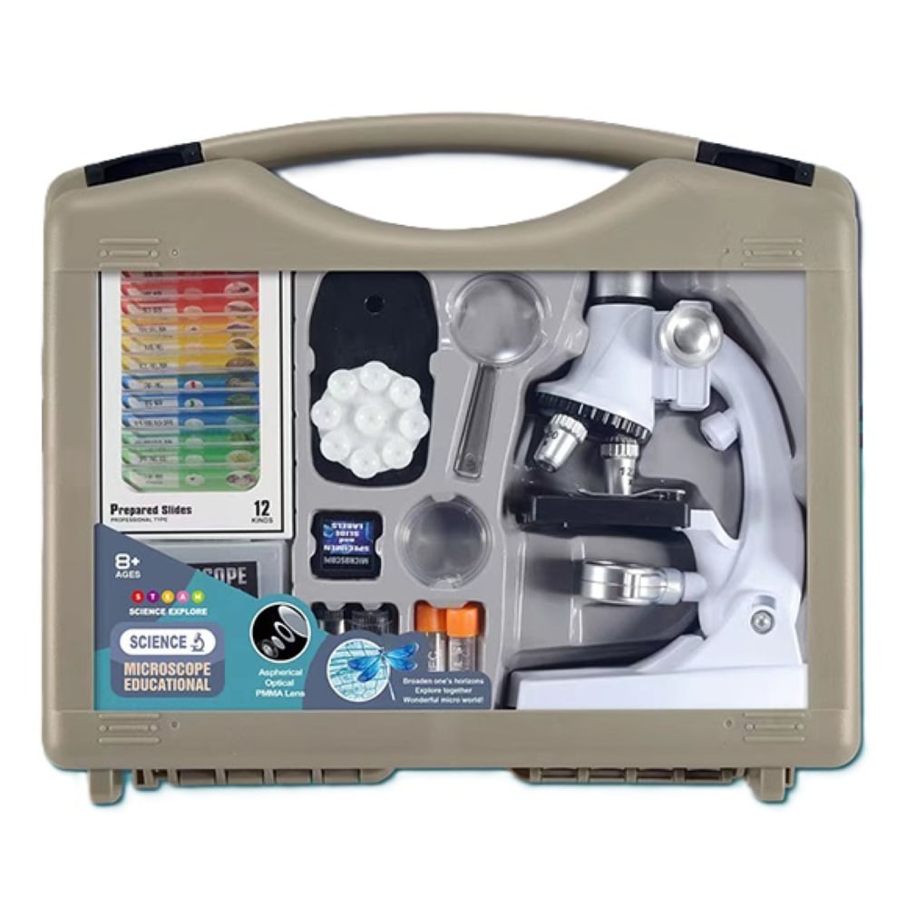 Set Microscopio Deluxe en Maletin con Accesorios