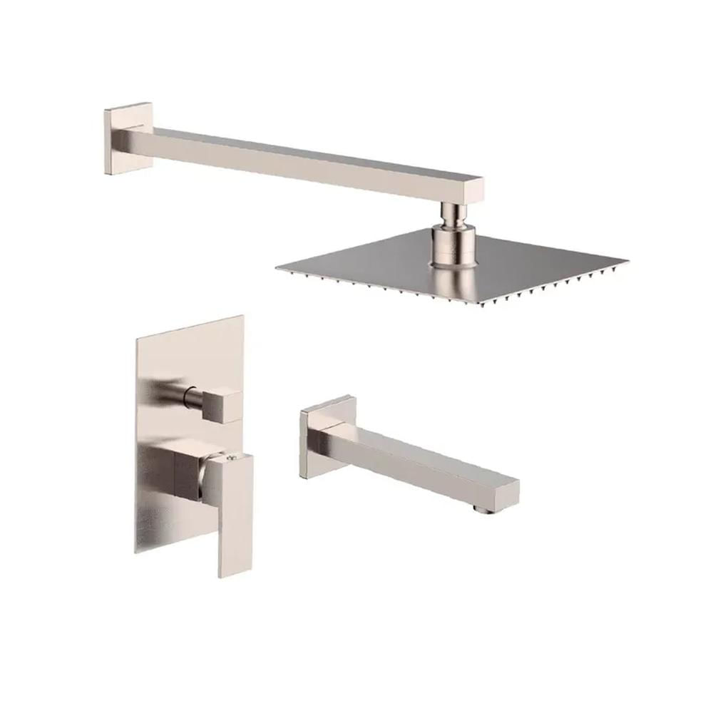 Mezcladora Monoc Miniml PDucha Y Tina CPico -6002 Satinado Fratelli